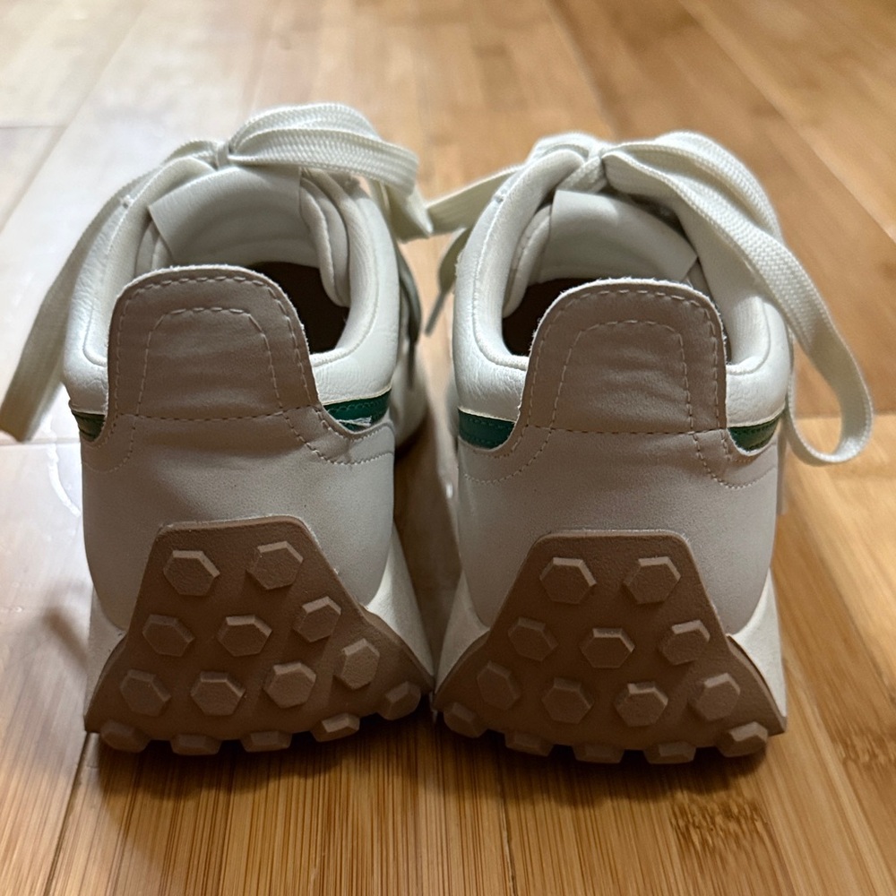 Dolce Vita White and Green Sneakers - Picture 4 of 5